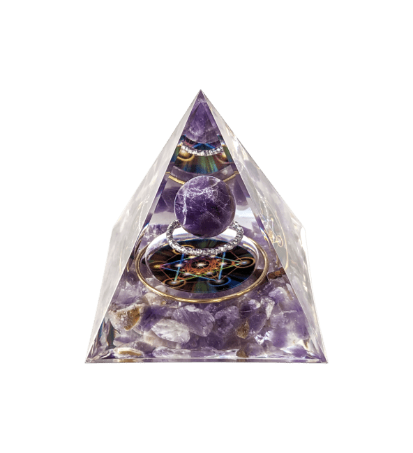 Orgonite Pyramide Amethyste Métatron