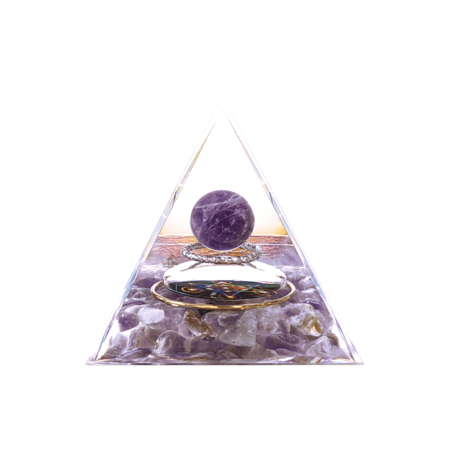 Orgonite Pyramide Amethyste Métatron