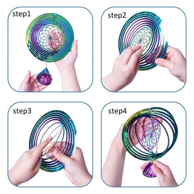 Carillon éolien 3D Acier Arbre de Vie 10cm chez Arabesk|fr