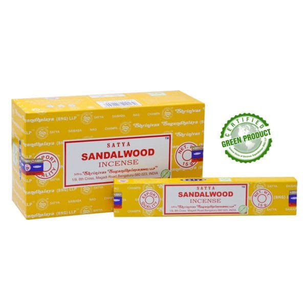 Encens satya sandalwood 15g chez Arabesk