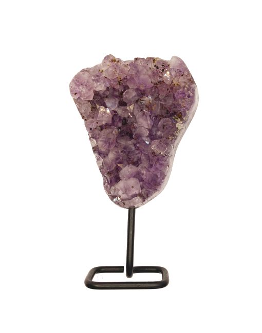 Mini Géode D'Améthyste Naturelle – Sur Socle – Violet – 206 Grammes