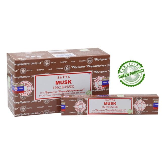 Encens satya musk 15g chez Arabesk
