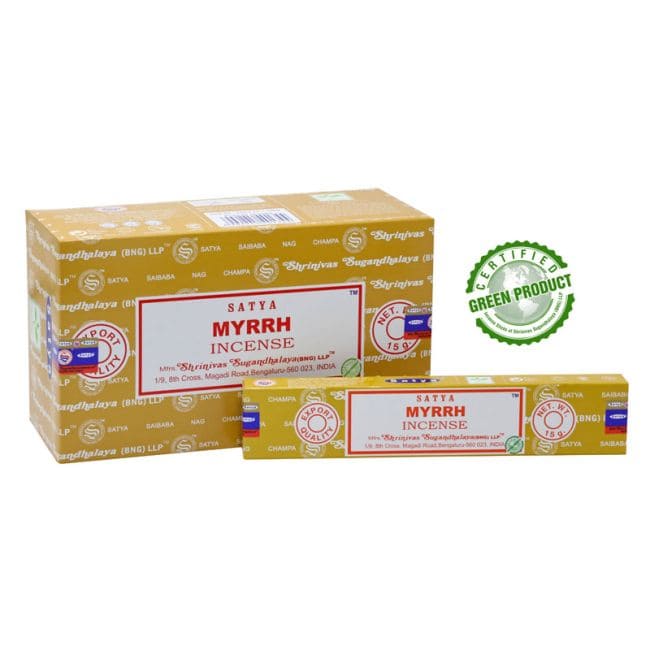 Encens satya Myrrh 15g chez Arabesk