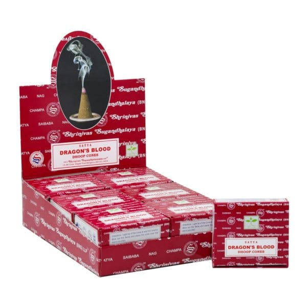 Encens satya sang de dragon en cones chez Arabesk