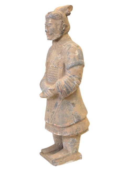 Statue Colorée Antique en Terracotta Général 36cm chez Arabesk|fr