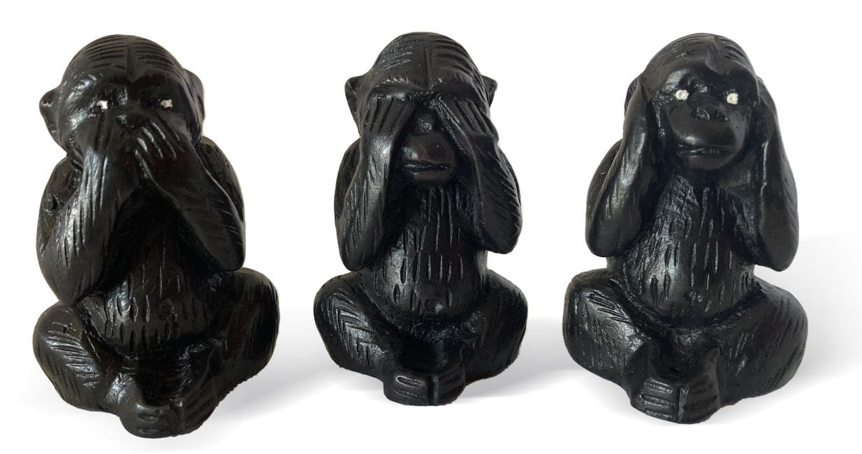 Set de 3 Singes de sagesse