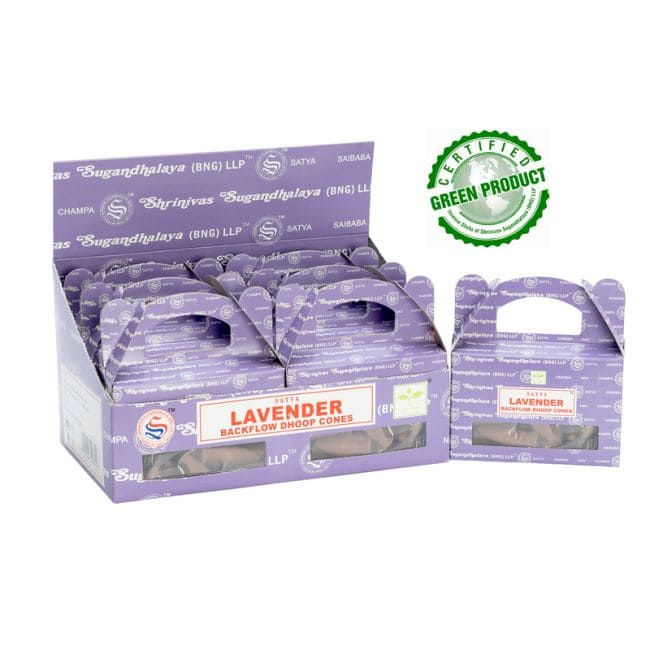 Cônes Backflow Satya Lavande 6pcs