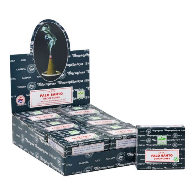 Encens satya palo santo en cones chez Arabesk