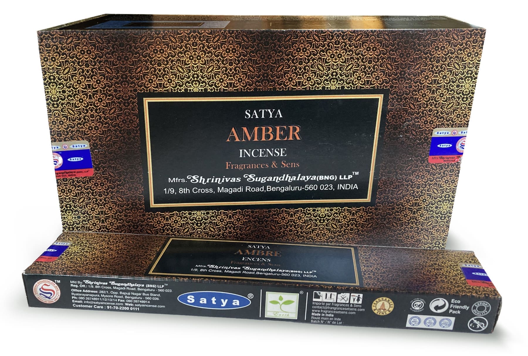 Encens Satya Fragrances & Sens Ambre 15g chez Arabesk
