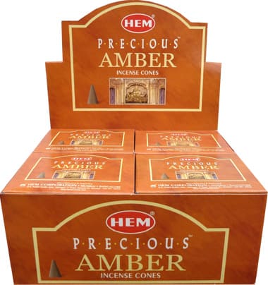 Encens hem precious ambre cones chez Arabesk