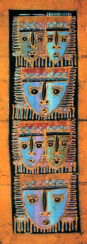 Batik masques 45x150 cm