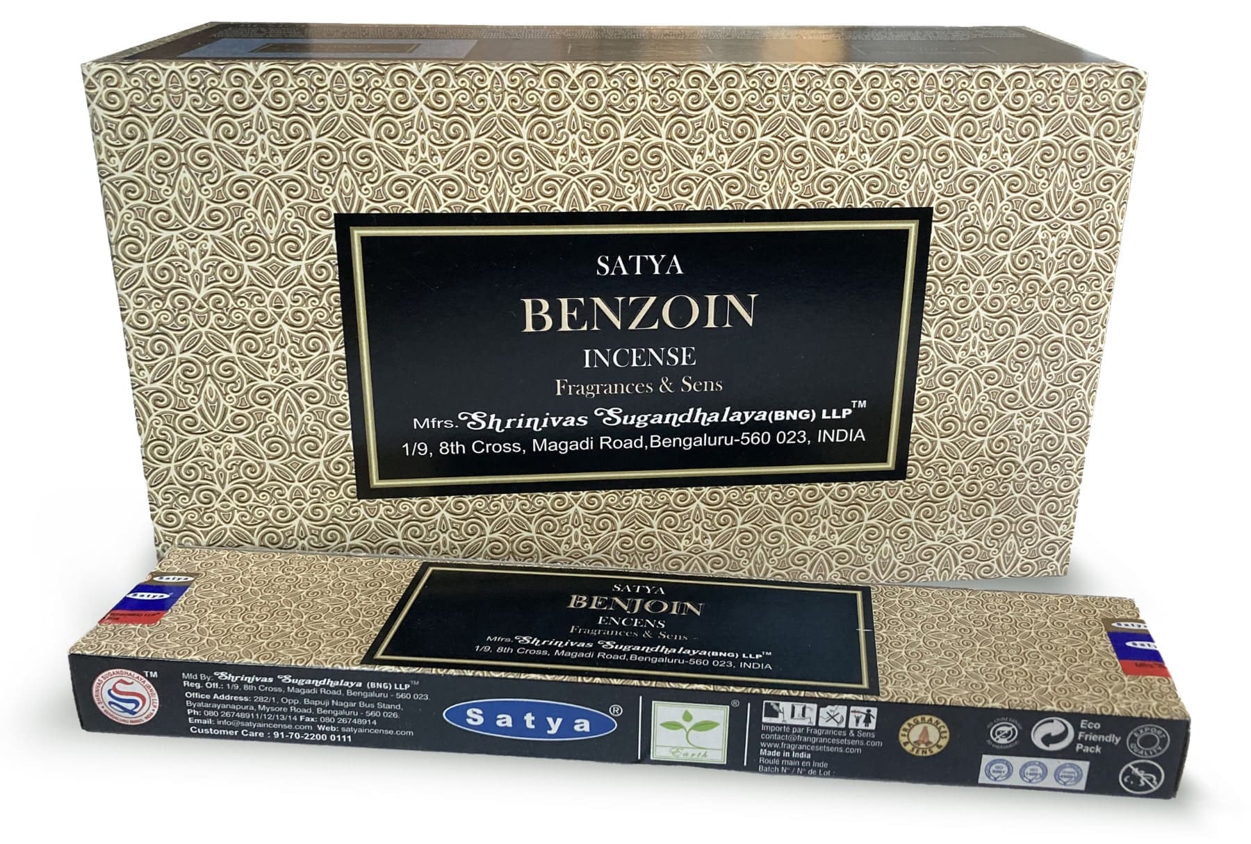 Räucherstäbchen Satya Fragrances & Sens Benzoe 15g