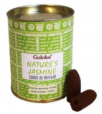 Cônes backflow Goloka Nature's Jasmine 6pcs