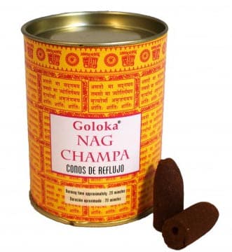 Cônes backflow Goloka Nag Champa 6pcs