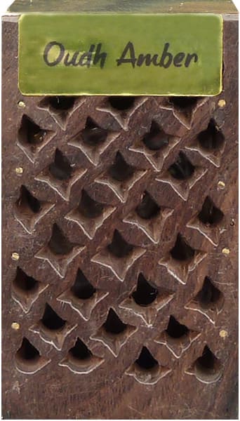 Set de 3 Boites en bois contenant 5g d'ambre oudh X3 chez Arabesk
