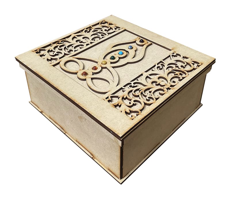 Grande Boîte à Souvenirs en Bois – Bouddha – 20x15x7,5 cm