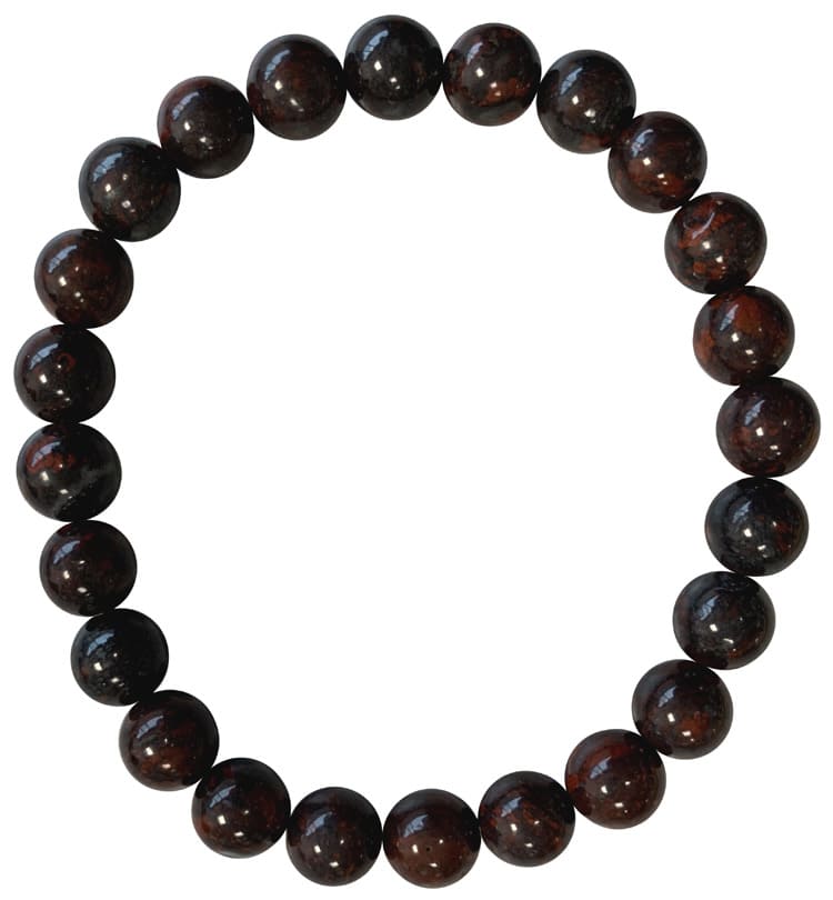 Bracelet Oeil de Fer perles 8mm