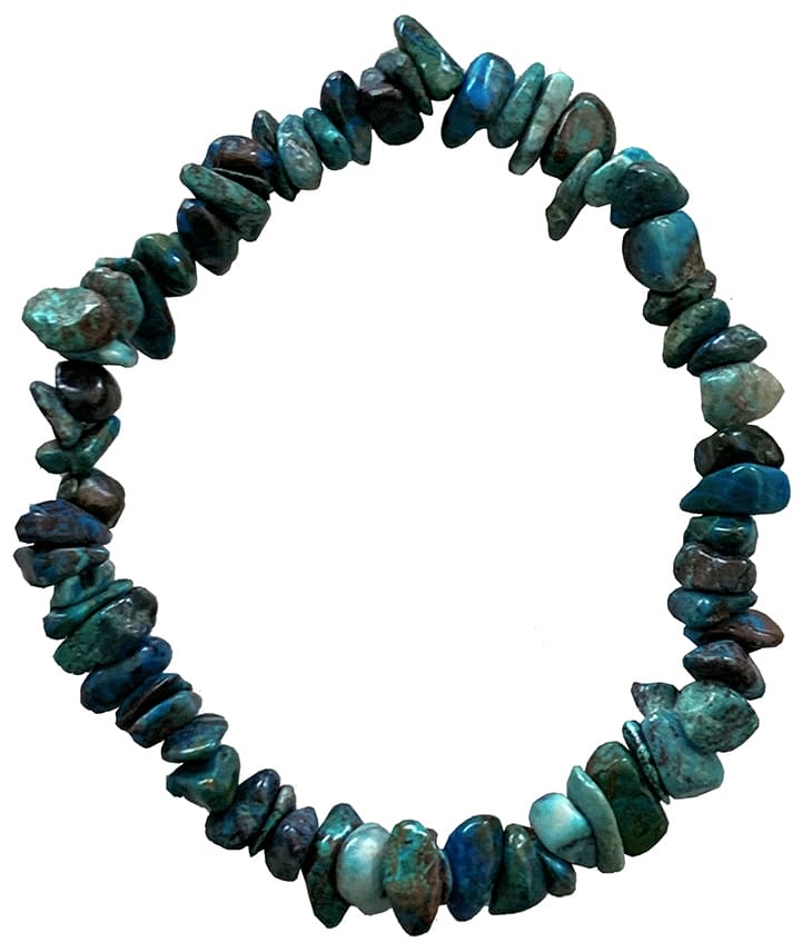 Bracelet Chrysocolle A chips 18cm