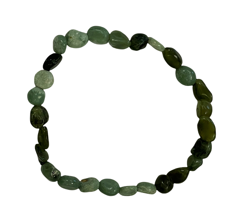 Bracelet Jade Nephrite pierres roulées