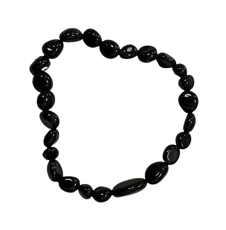 Bracelet Onyx Noir A pierres roulées