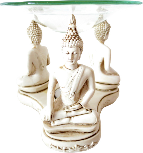 Bruleur 3 bouddhas thai meditation 11cm