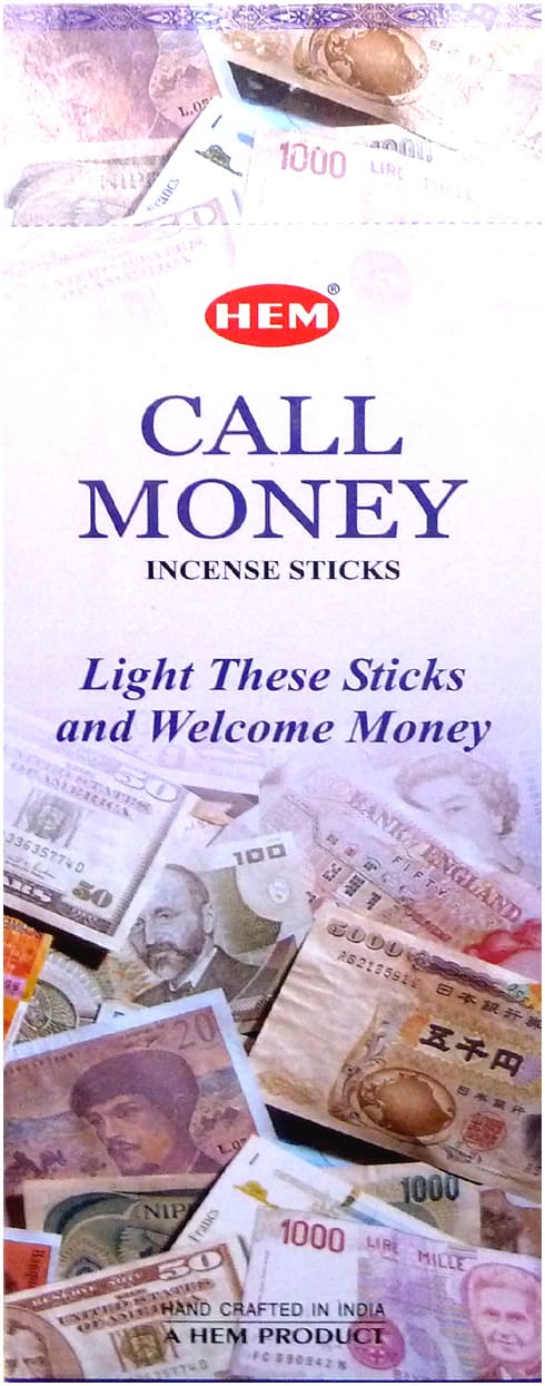 Encens hem Call Money Hexa 20g chez Arabesk