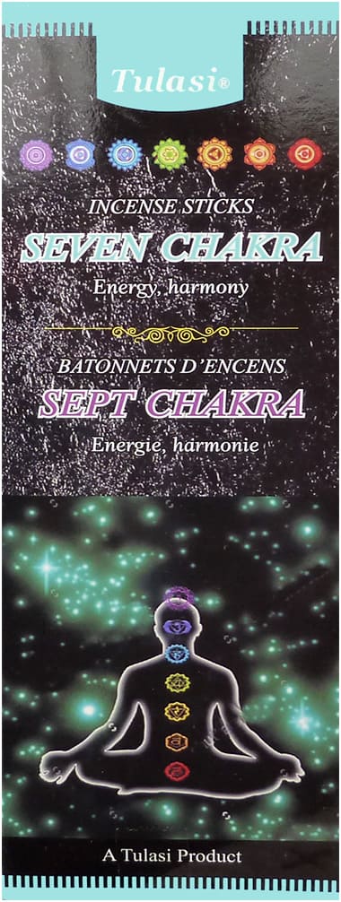 Encens tulasi sarathi seven chakra hexa 20g