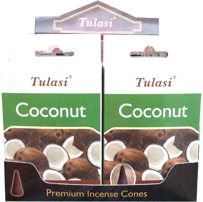 Encens tulasi sarathi cones noix de coco