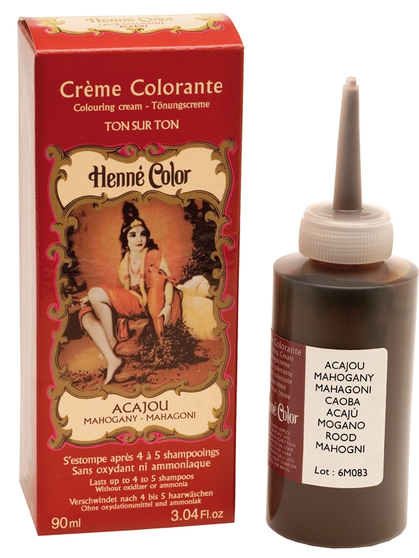 Crème henné colorante acajou 90ml