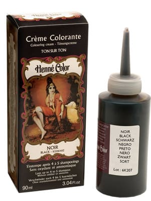 Pack de 3 crèmes hennés colorantes noir 90ml