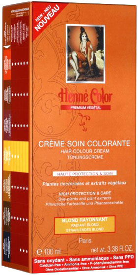 Pack de 3 Crèmes soins colorantes premium actifs végétaux blond rayonnant 100ml