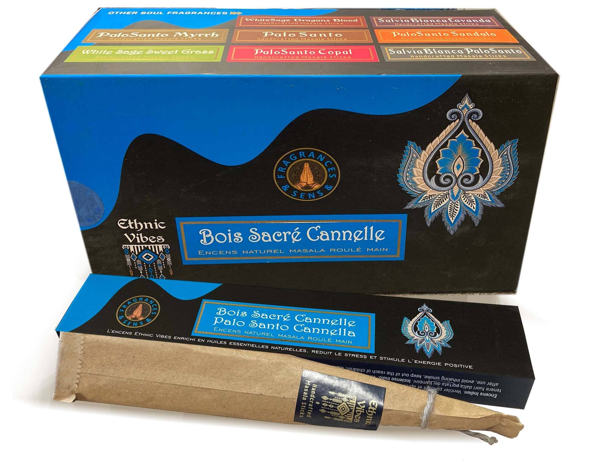 Encens Fragrances & Sens Ethnic Vibes Palo Santo & Cannelle masala 15g chez Arabesk