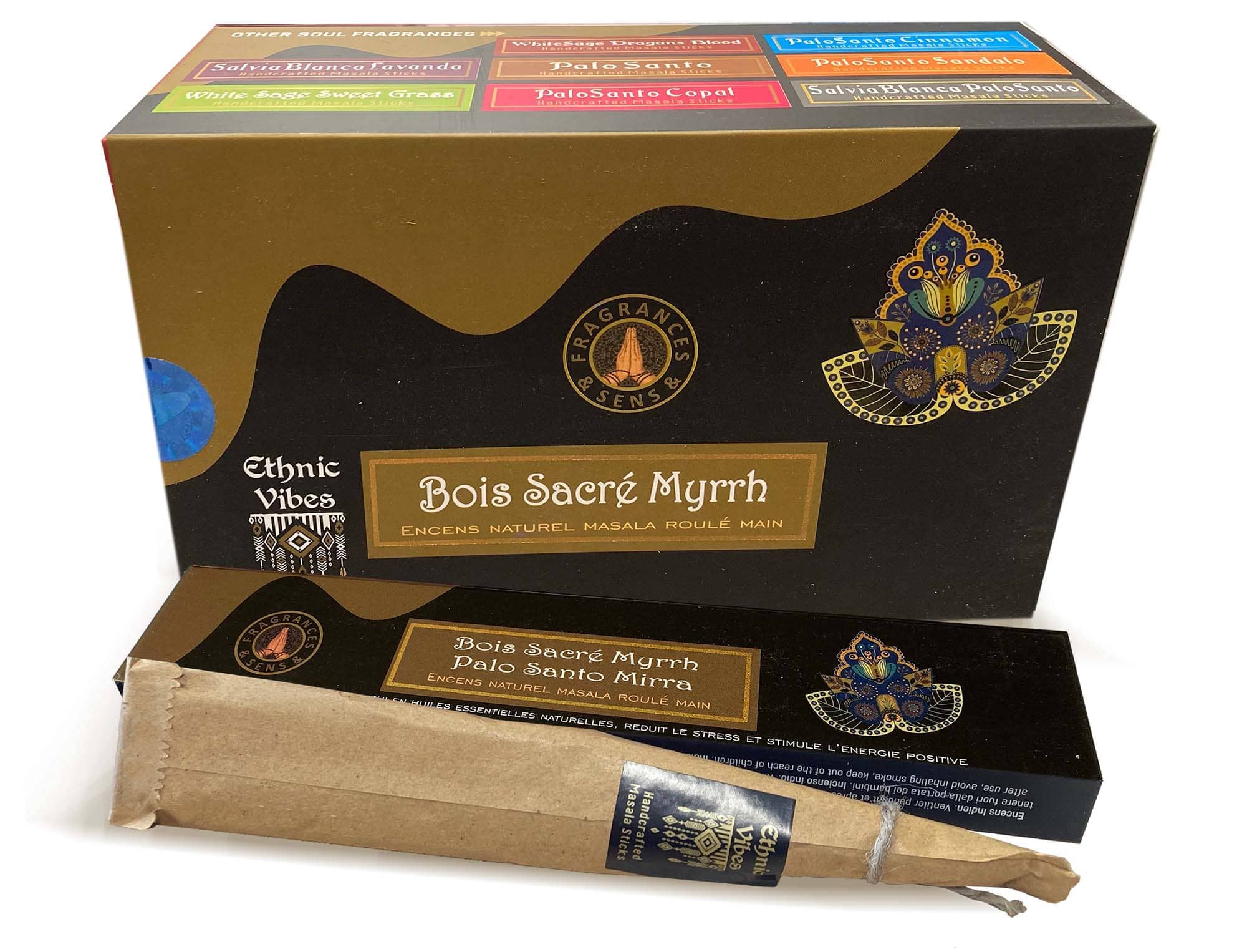 Encens Fragrances & Sens Ethnic Vibes Palo Santo & Myrrhe masala 15g chez Arabesk