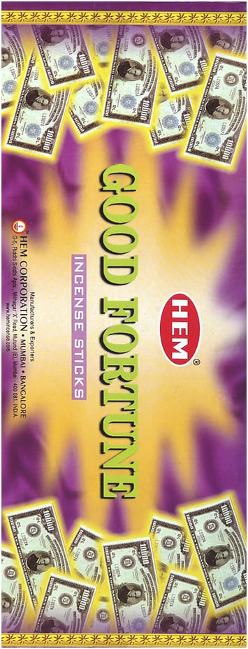 Encens hem good fortune hexa 20g chez Arabesk
