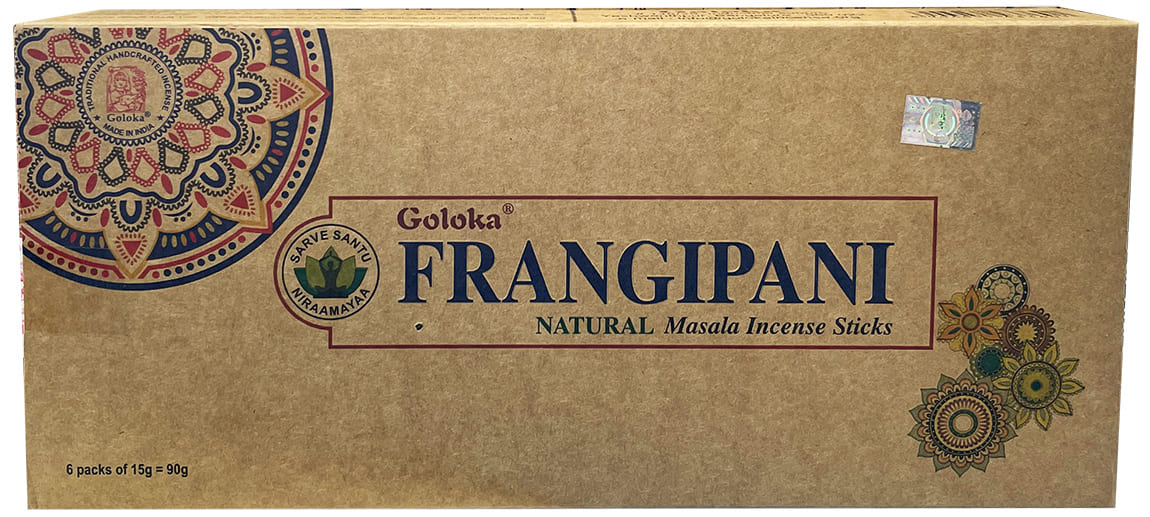 Encens Goloka Frangipani masala Naturel 6x15g