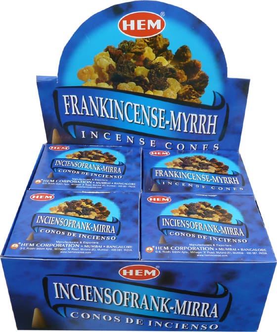 Encens Hem Frankincense Myrrh cones