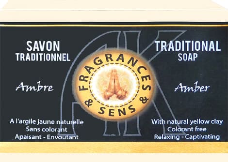 Savon fragrances & sens Ambre 100g