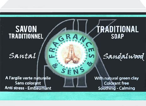 Savon fragrances & sens Santal 100g