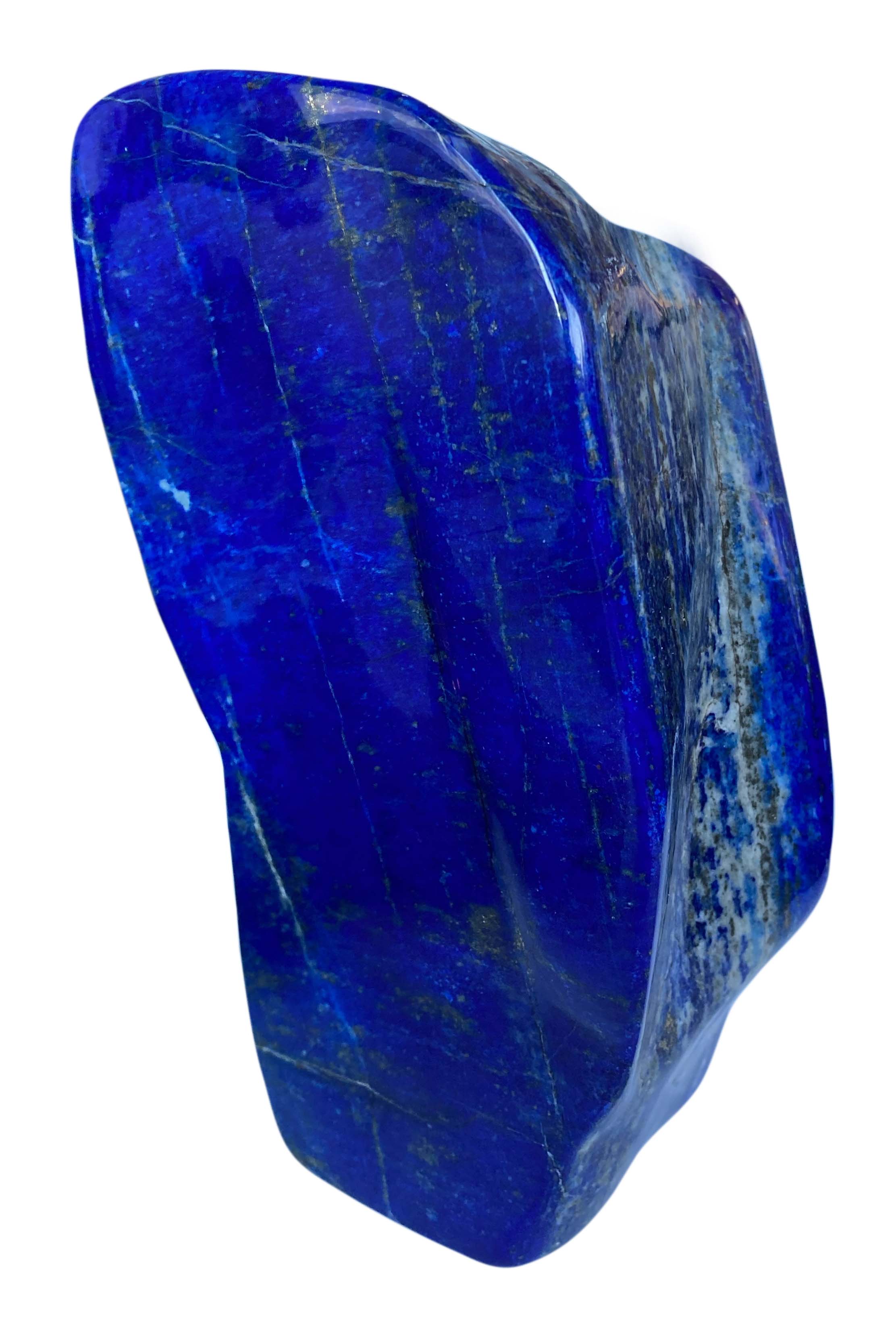Bloc Poli De Lapis Lazuli Afghanistan Aaa 3120g Géodes And Druses