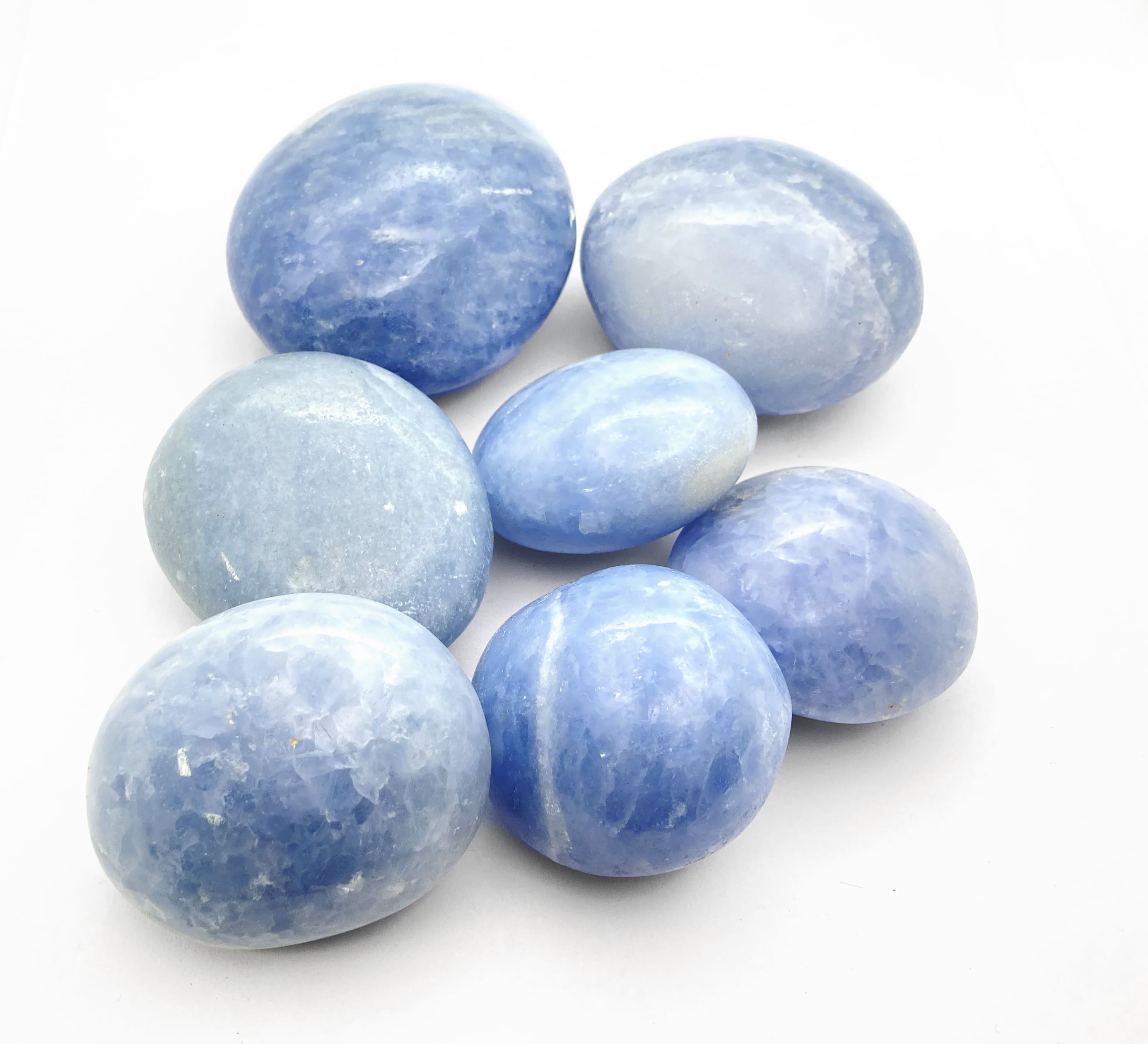 Galets Calcite bleue A Roulés 1Kg chez Arabesk