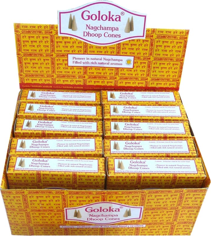 Encens Goloka cones Nag Champa