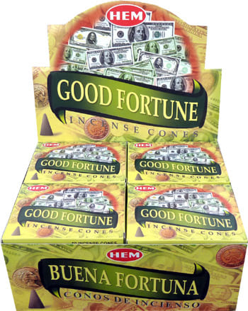 Encens hem good fortune cones chez Arabesk