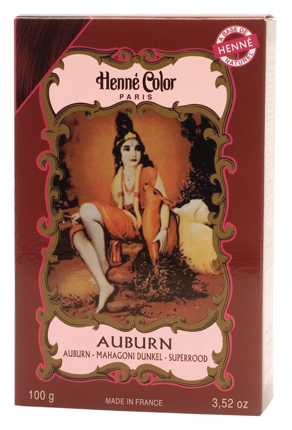 Packung mit 6 Henna-Farben Rotbraun 100g