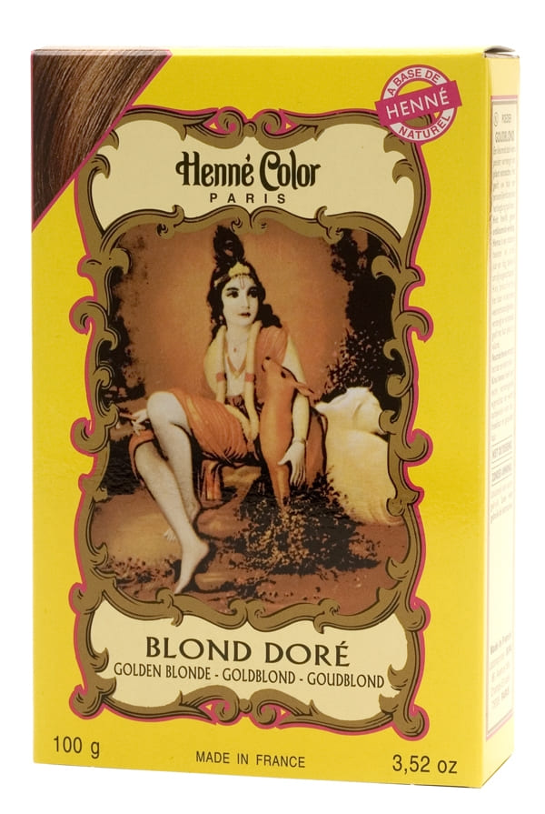 Packung mit 6 Henna-Farben goldblond 100g