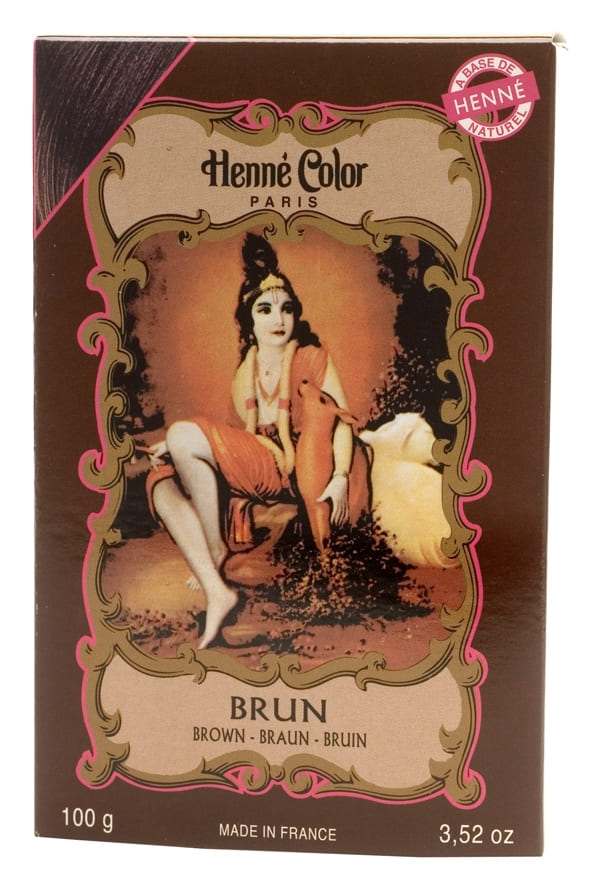 Pack de 6 Colorations hennés color brun 100g chez Arabesk