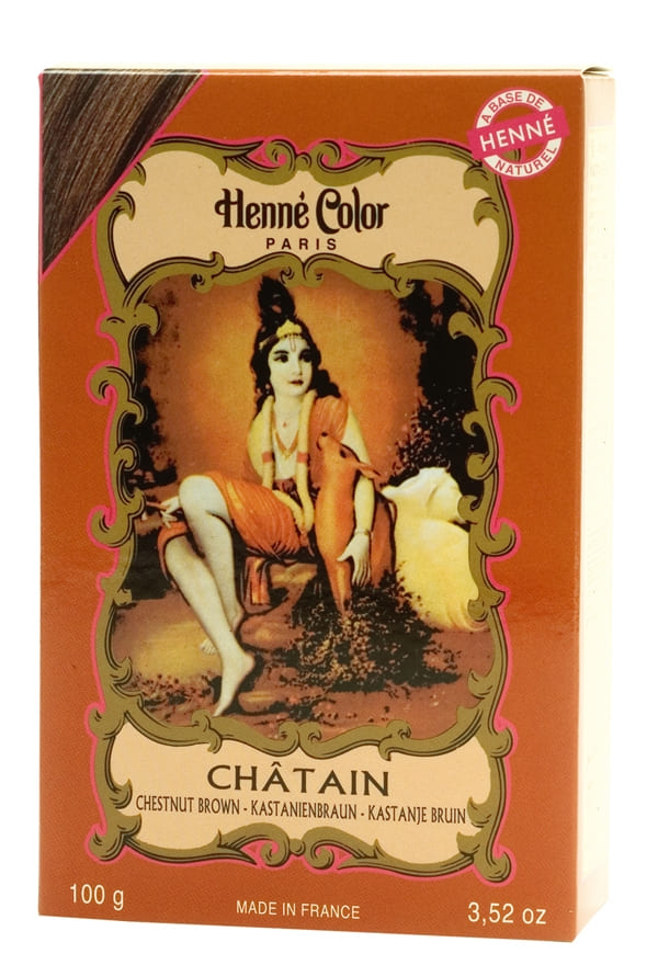 Pack de 6 Colorations hennés color châtain 100g chez Arabesk