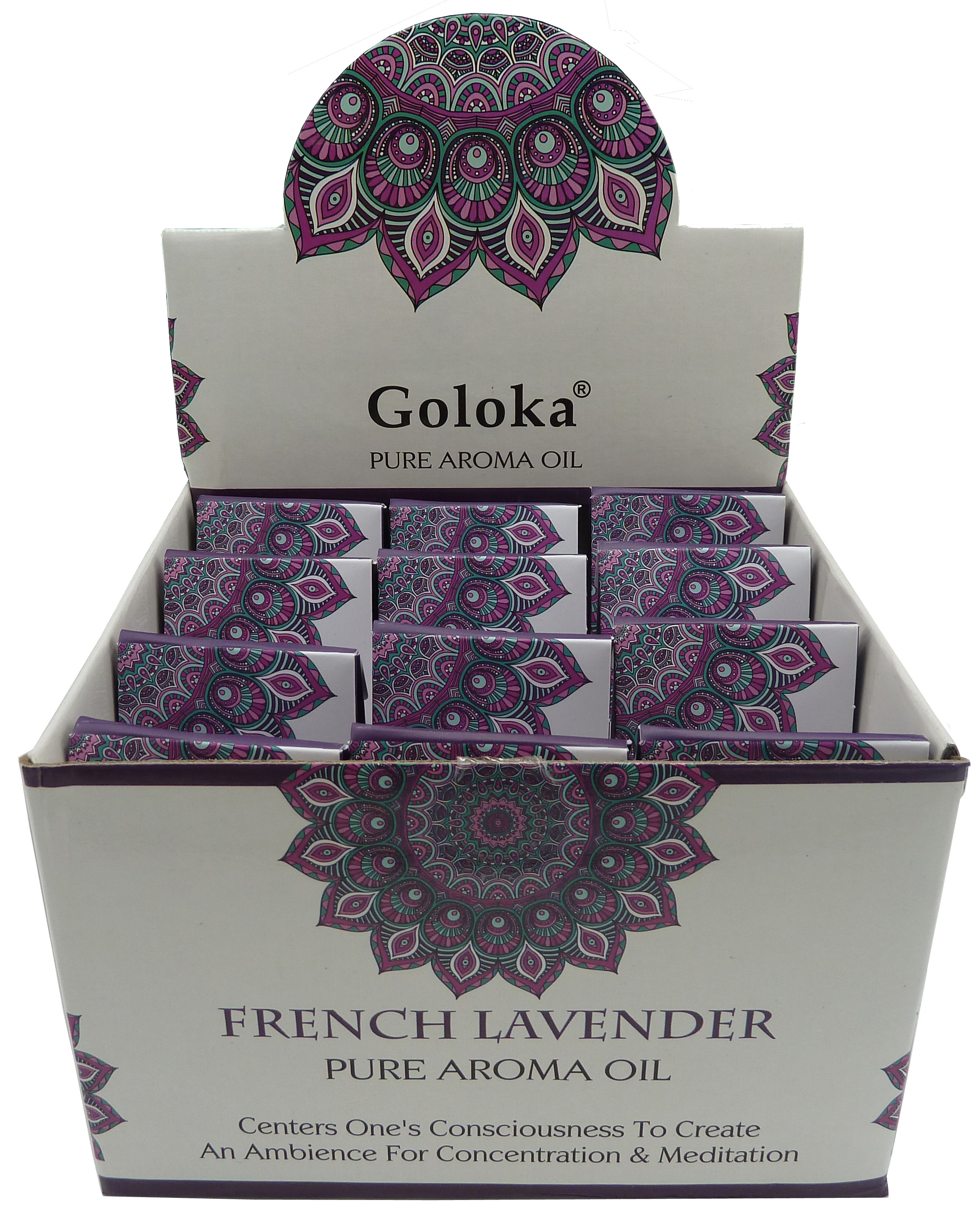 Huile parfumée Goloka Lavande  française 10mL x 12