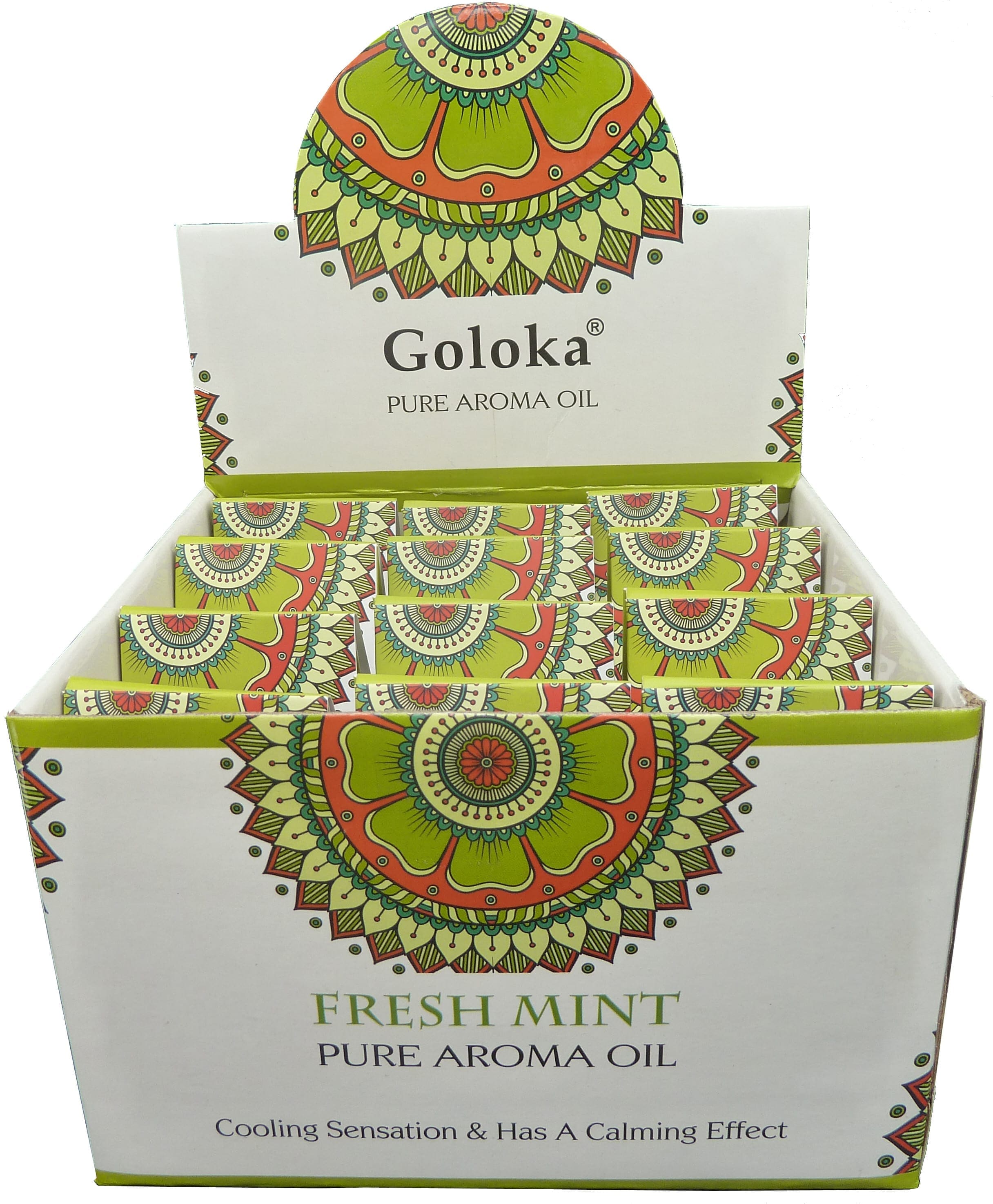 Huile parfumée Goloka Menthe fraiche 10mL x 12