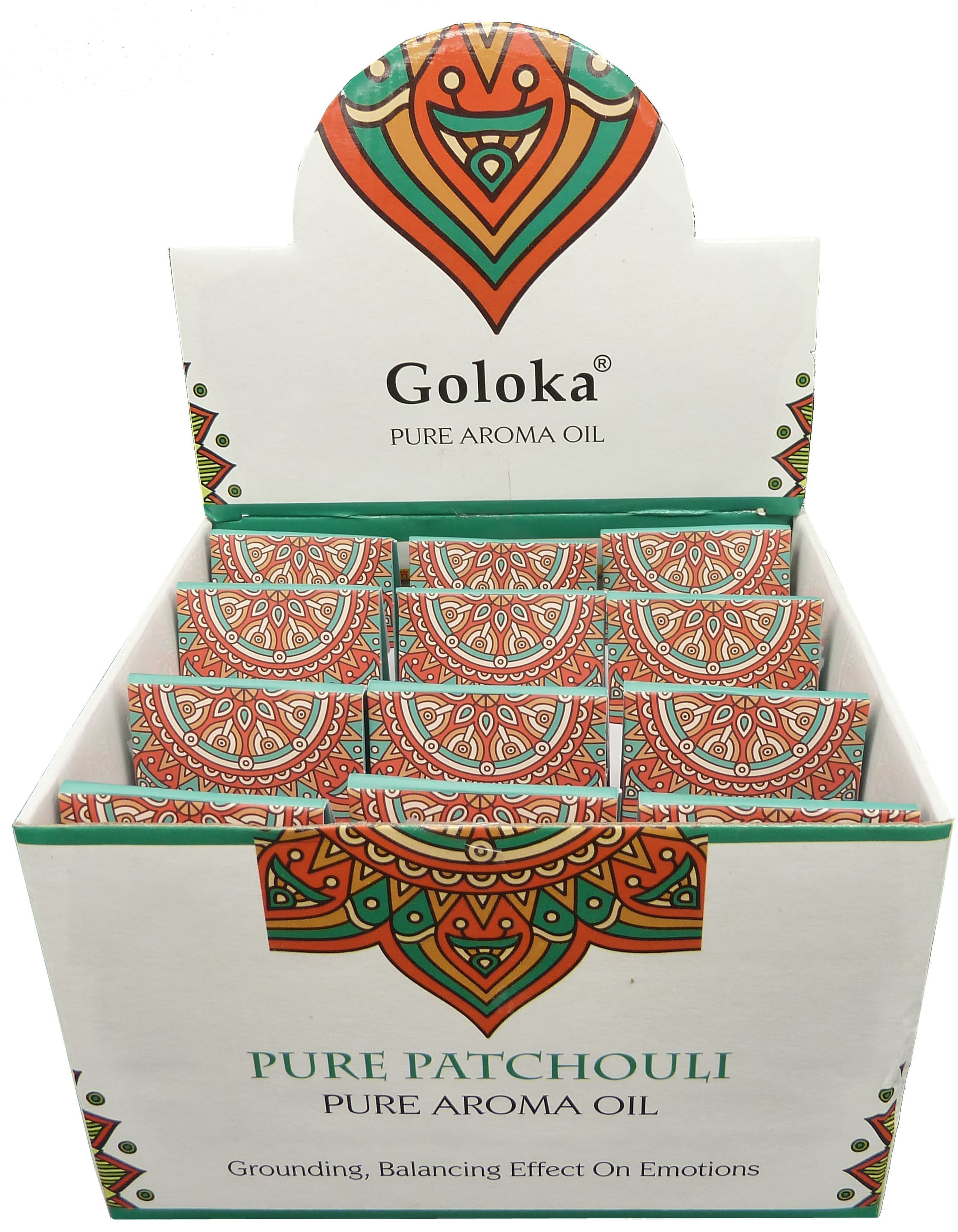 Huile parfumée Goloka Patchouli 10mL x 12