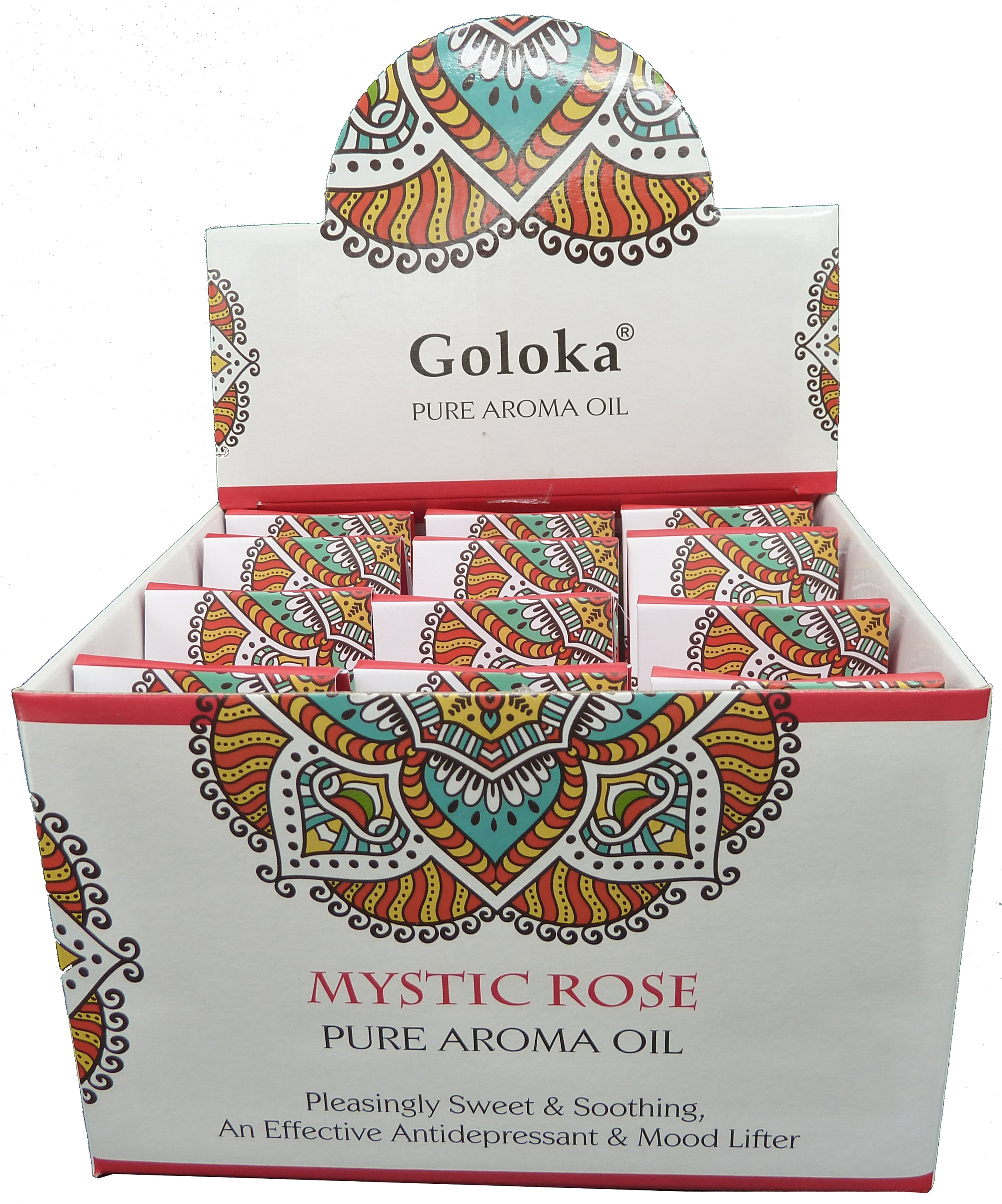 Huile parfumée Goloka Rose mystique 10mL x 12